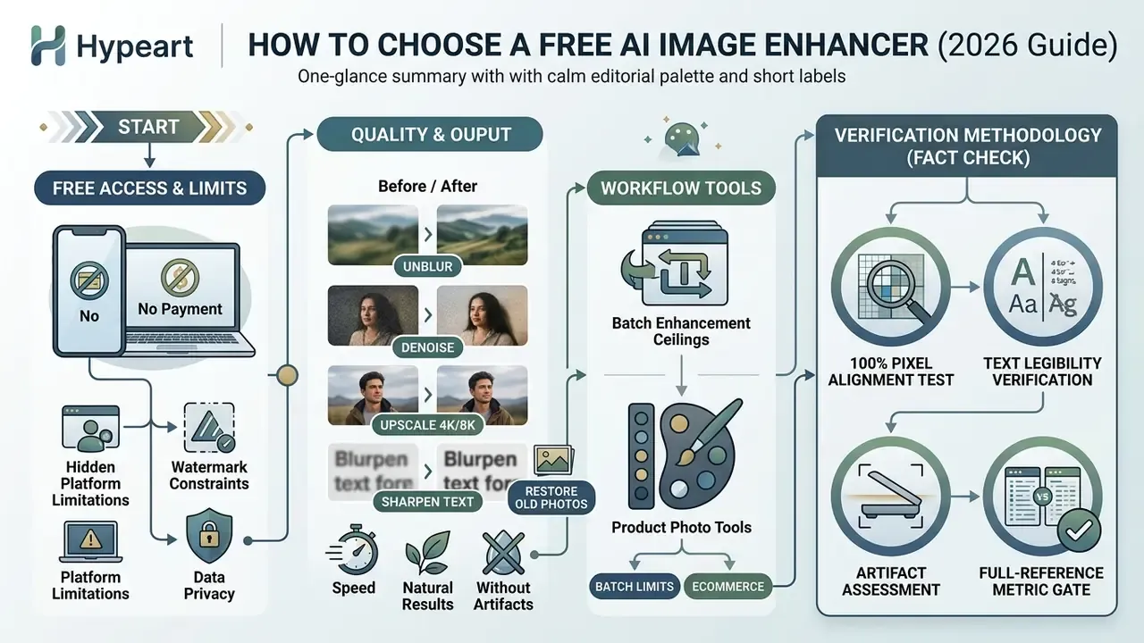 Step-by-step guide detailing evaluation criteria for digital photo restoration and verification tools