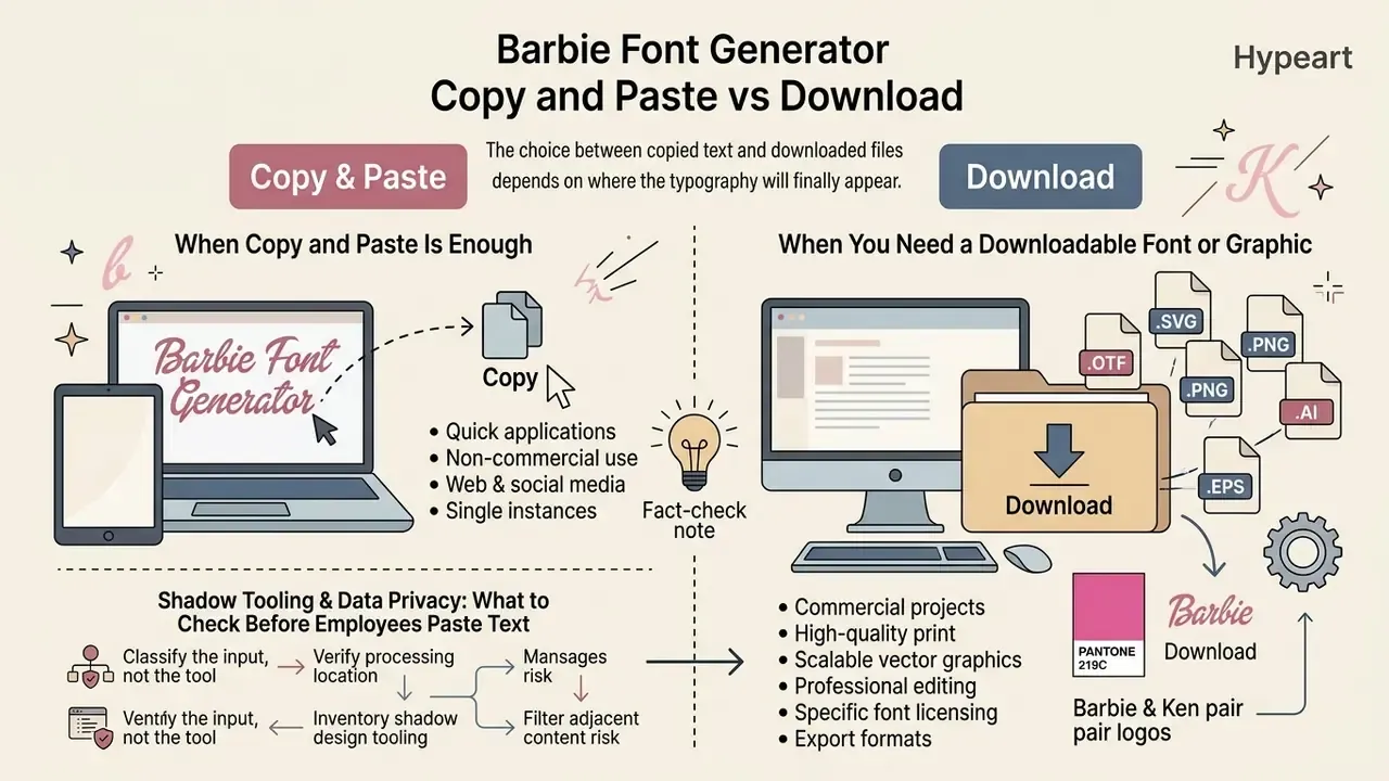 Comparison diagram contrasting simple text copying methods with professional downloadable file formats