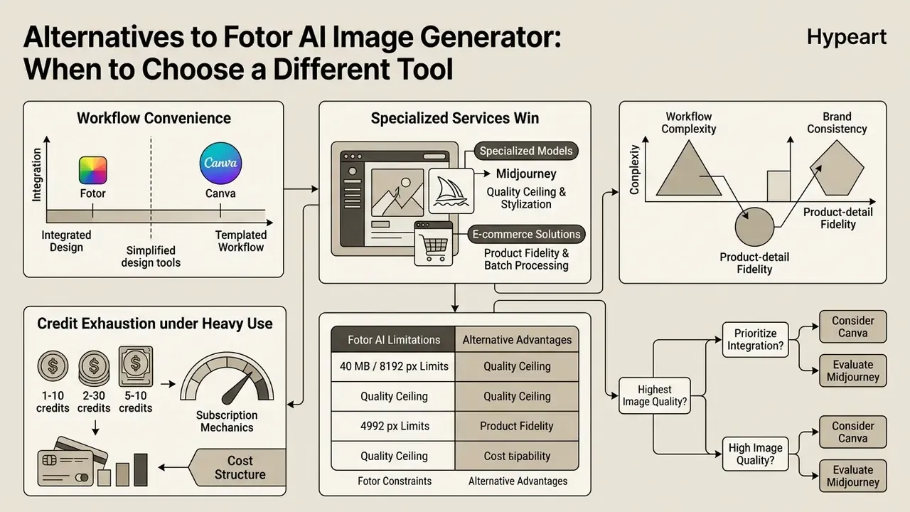 Comparative diagram evaluating design software based on workflow, specialized services, and cost structures