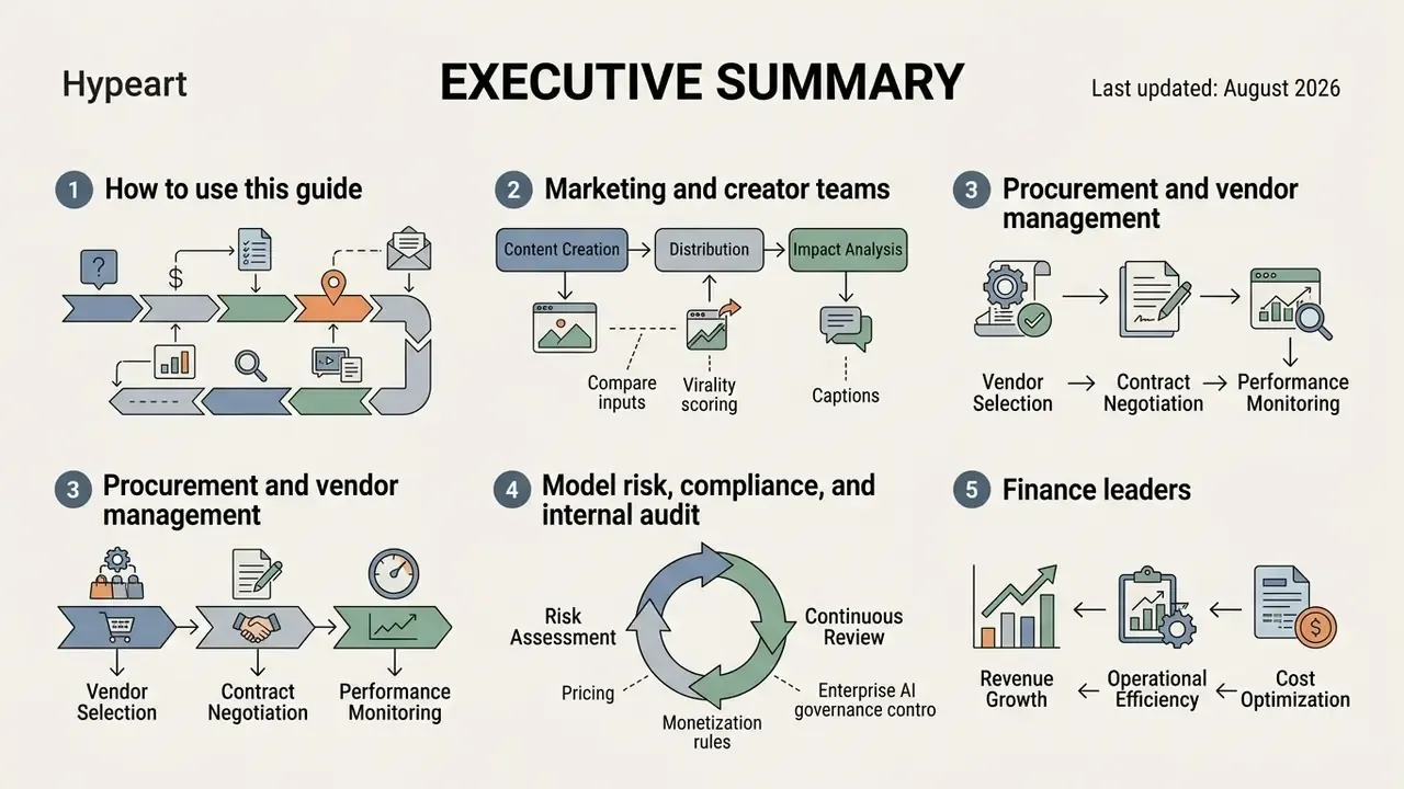 Infographic outlining five key business processes for managing AI short video generator workflows