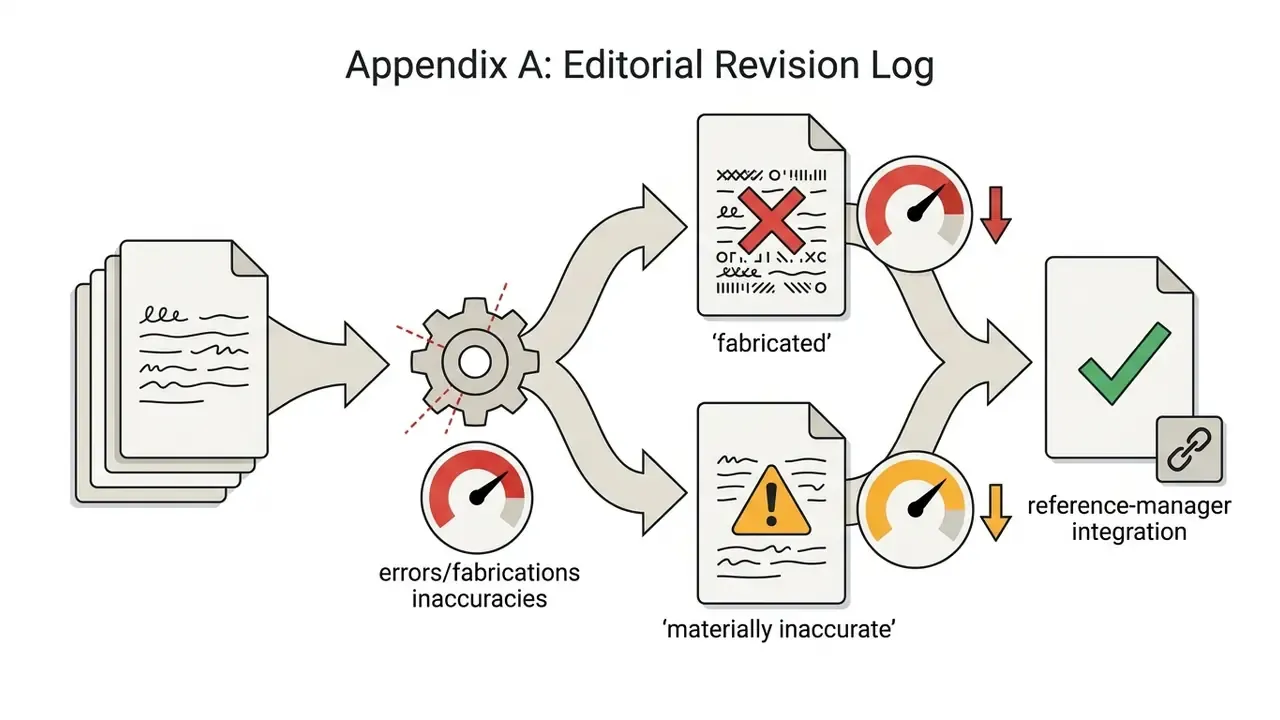 Document processing path identifying fabricated or inaccurate citations before final reference integration