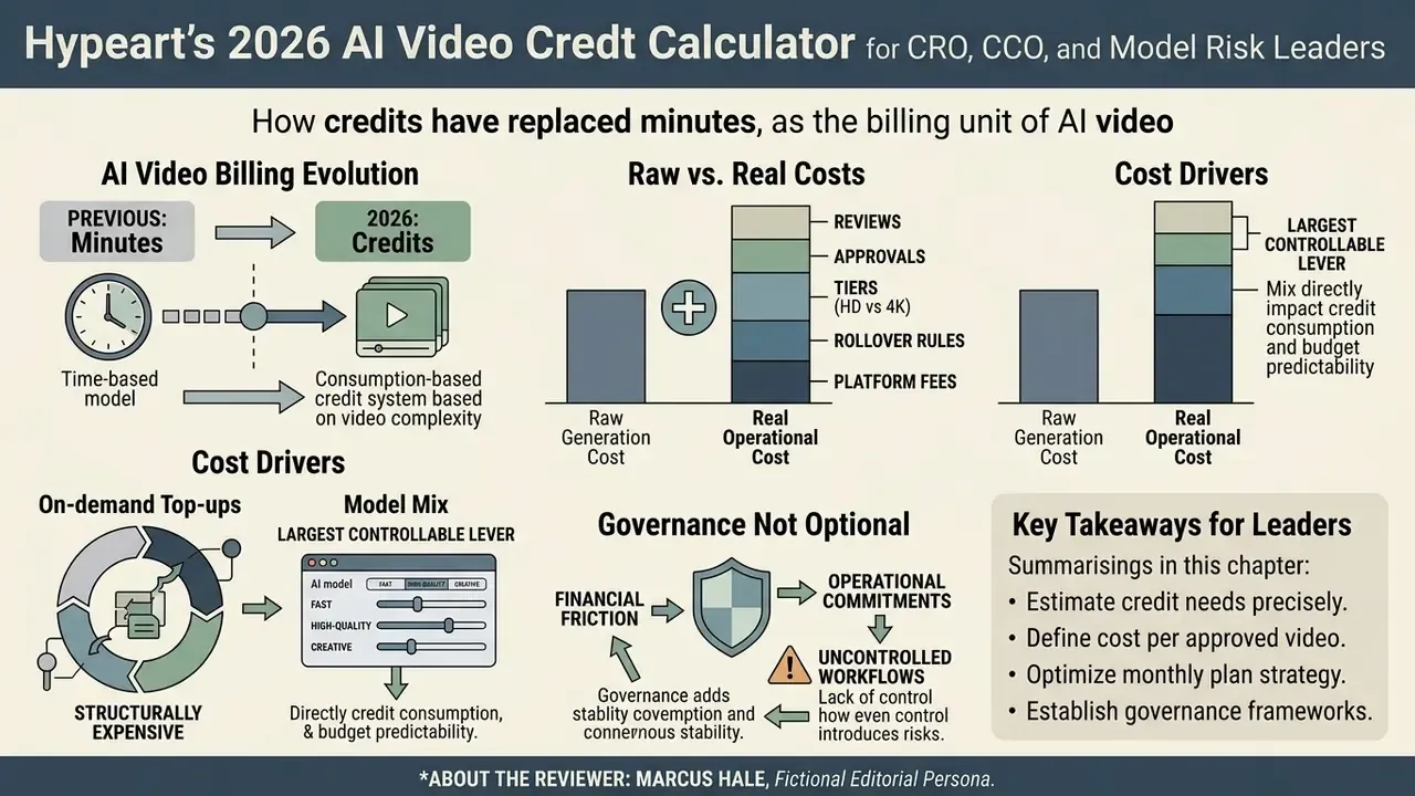 Infographic showing how AI video billing has shifted from time-based minutes to complexity-based credits