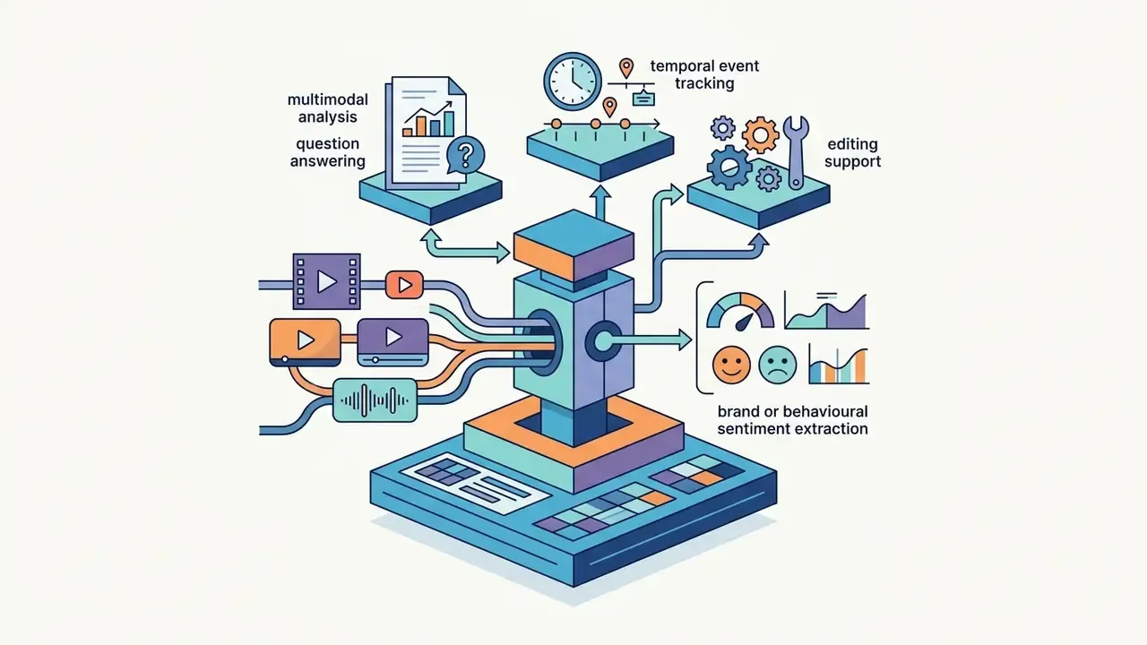 Central processing unit converting video and audio inputs into structured data and sentiment insights