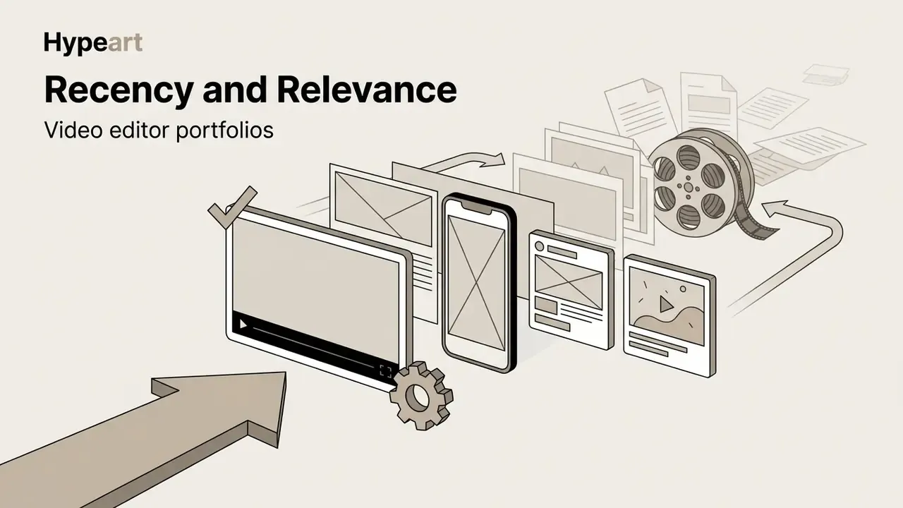 Various video formats and document icons moving along a path toward a large screen with a checkmark