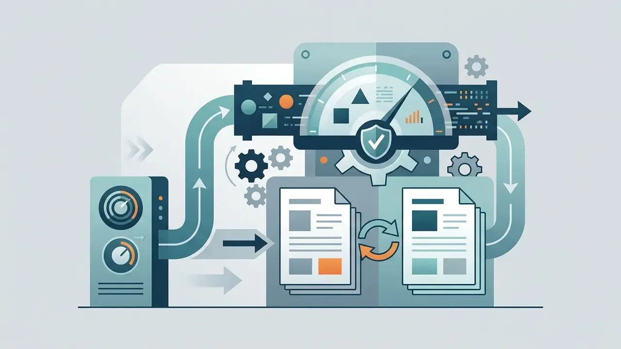 System of gears and gauges monitoring document exchange and validation processes