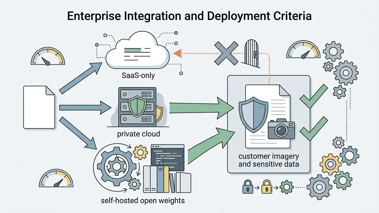 Document inputs directed toward cloud, private server, or self-hosted options for sensitive data security