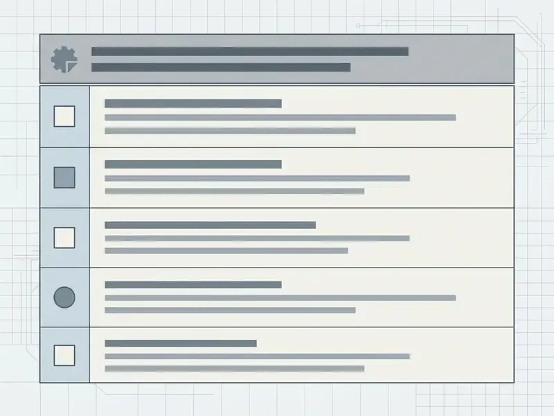 Checklist of five items with varying icons used to refine prompts for an AI song creator