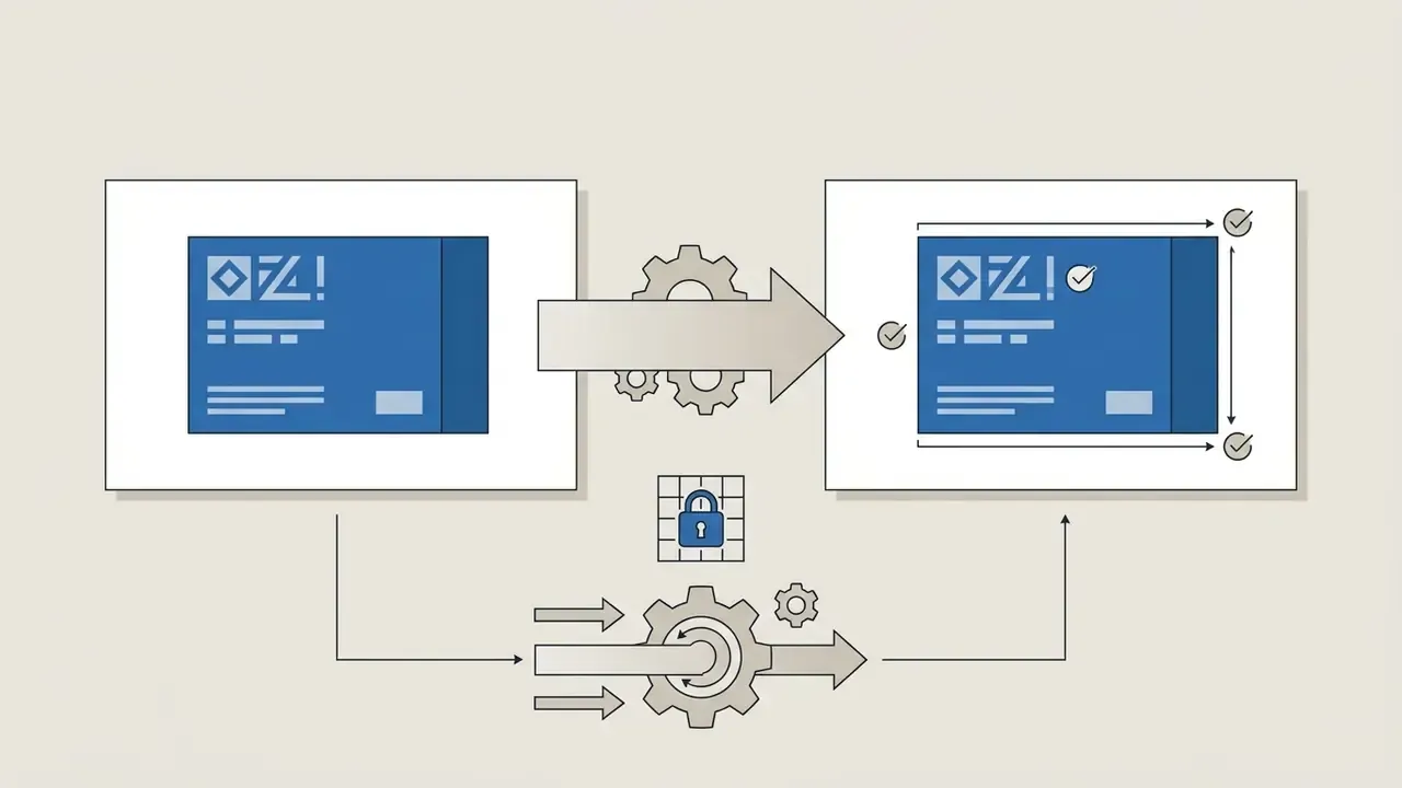 Product packaging undergoing structural preservation through a gear-driven process with security locks