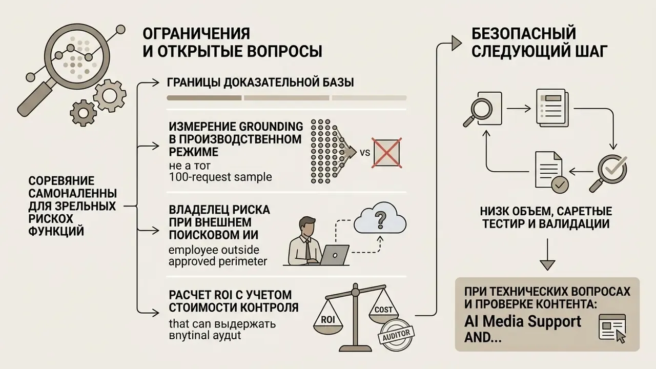 Перечень открытых вопросов по управлению рисками ИИ и алгоритм перехода к безопасным методам проверки данных