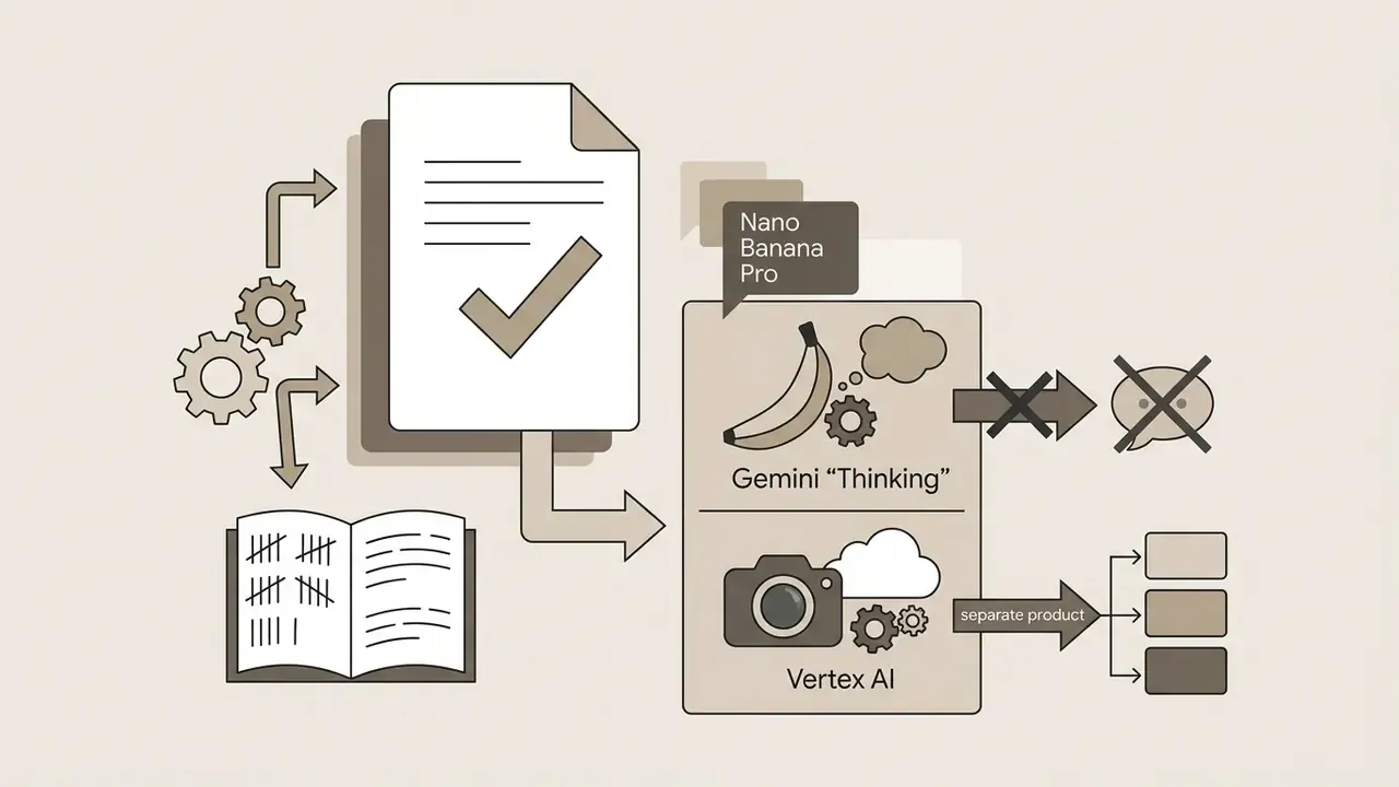 Document and logbook data being corrected to distinguish between Gemini Thinking models and Vertex AI