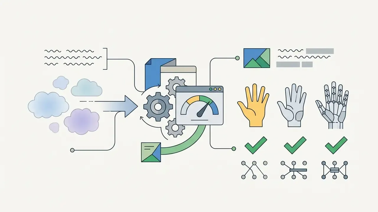 System of gears and gauges processing data inputs into verified anatomical hand structures and patterns