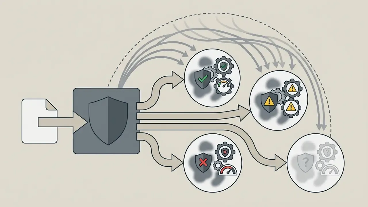 Central hub routing user data to multiple external model providers with varying security and risk levels