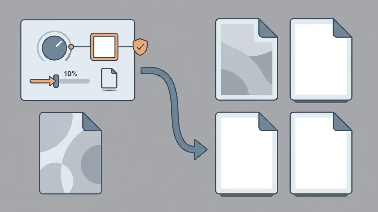 Control panel applying unified background settings to a batch of image files