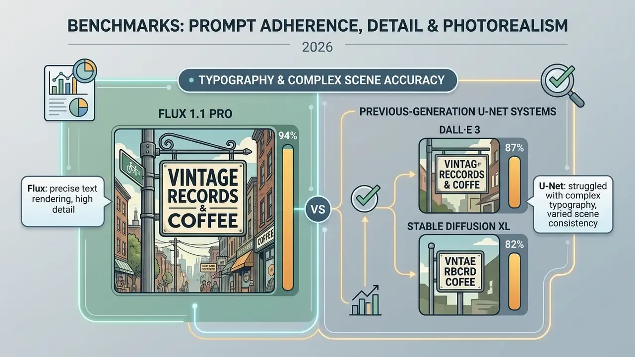 flux ai text rendering accuracy comparison
