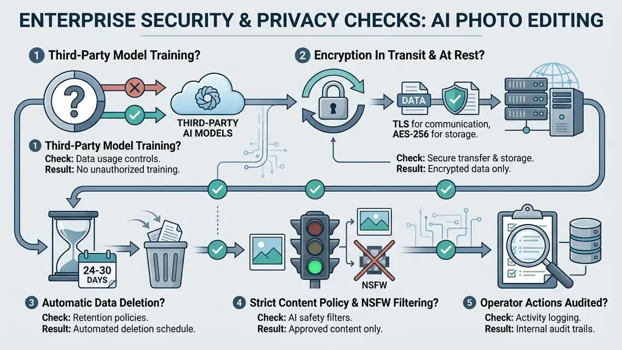 Five step process for evaluating enterprise security and data privacy standards in software tools