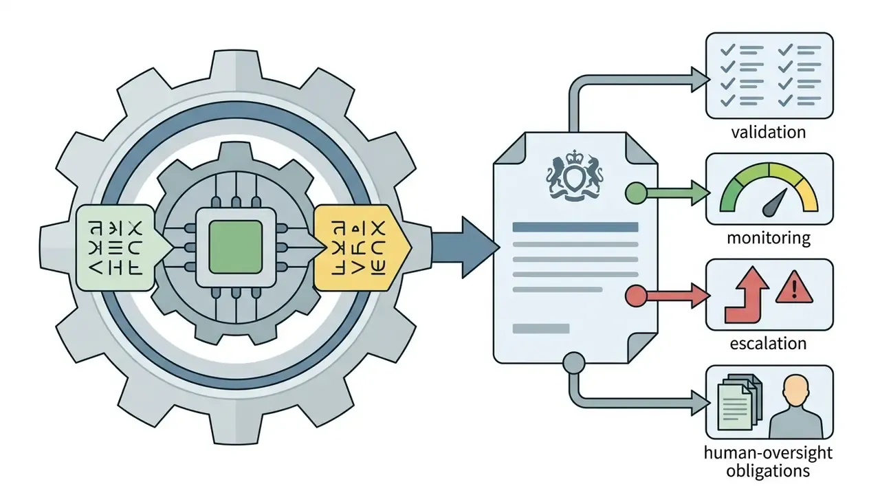 Microchip inside a gear processing data into a document linked to validation, monitoring, and oversight