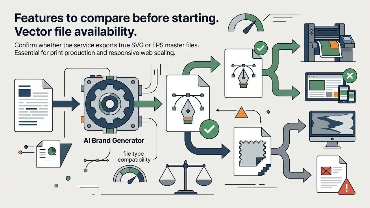 The conversion of design files into scalable vector formats for print and web use