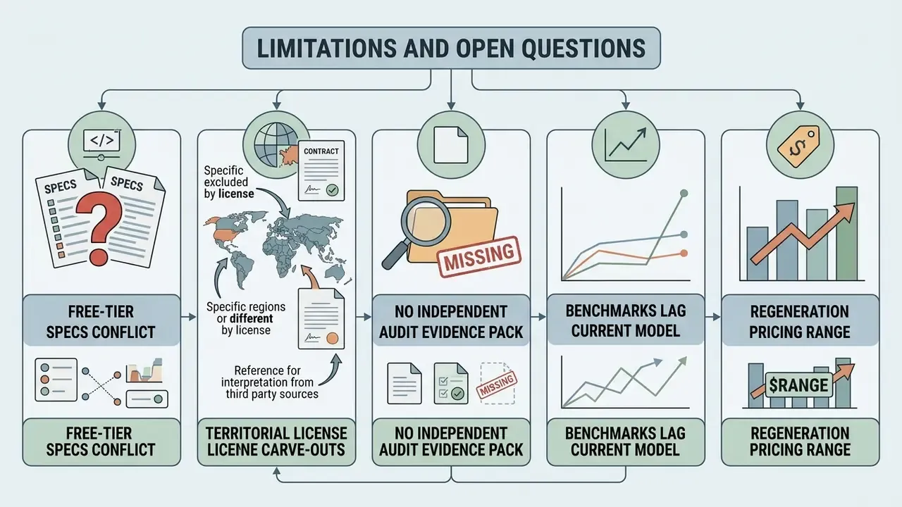Infographic outlining five key operational gaps including conflicting specs, license issues, and audit needs