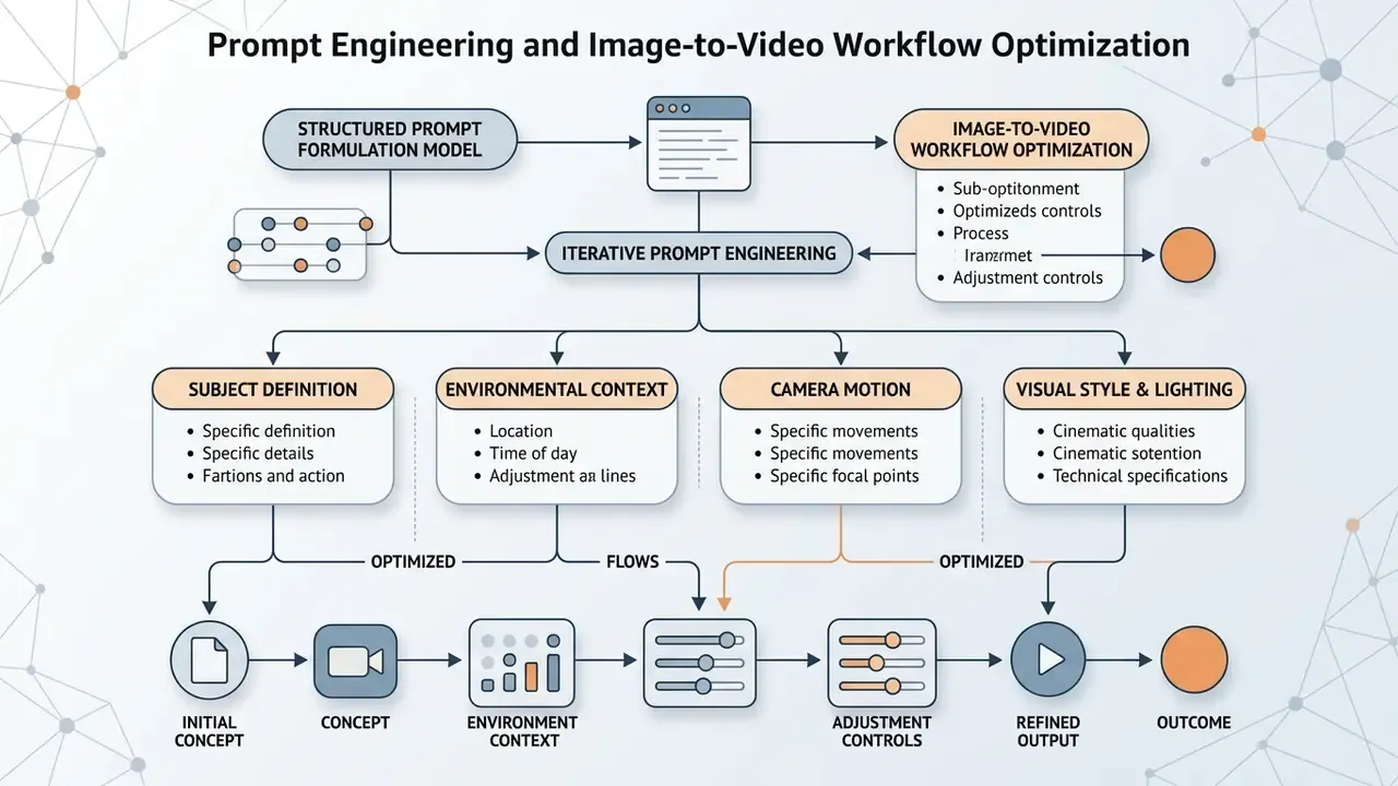 Systematic process for structuring prompts and optimizing OpenAI Sora video generation workflows