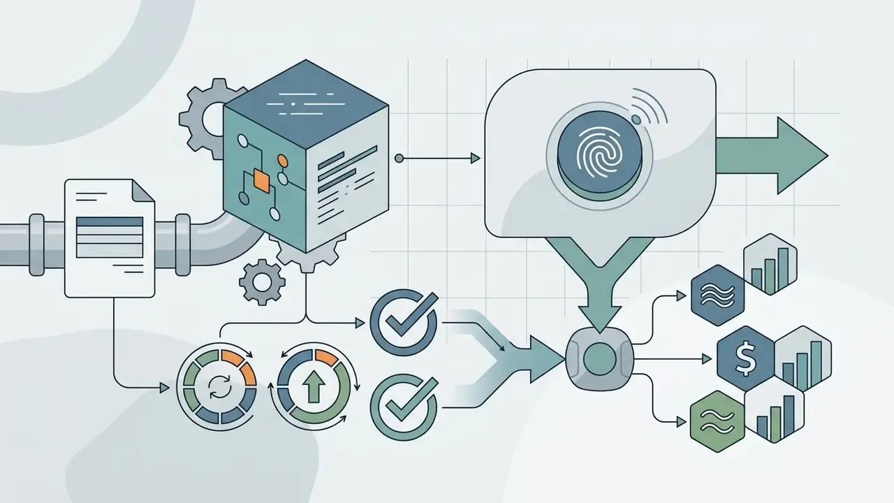 Data moving through a processing cube and biometric scanner to generate financial reports and currency payouts