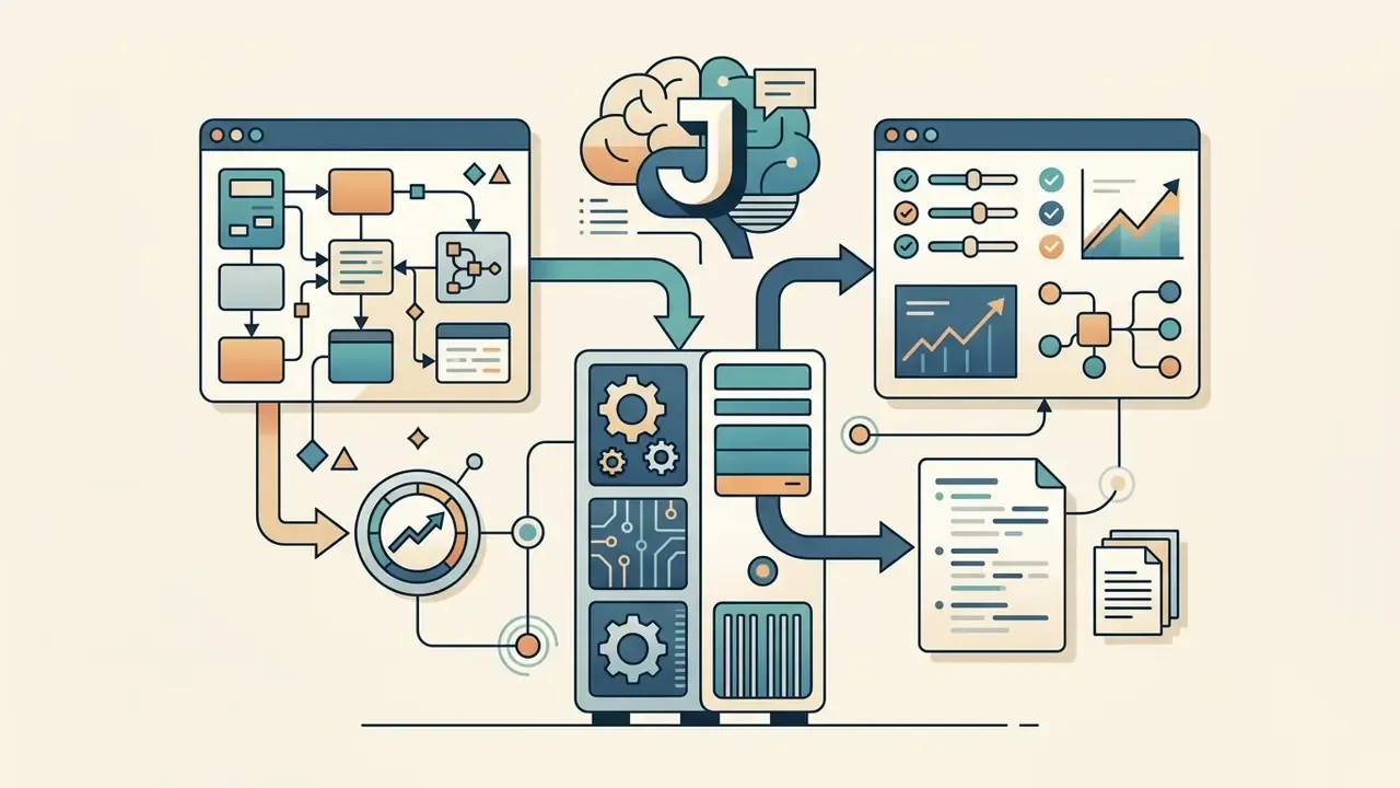 Central server processing data from a software interface to generate outputs for local PC deployment
