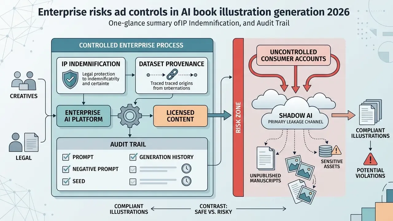 Comparison between controlled enterprise AI workflows and risky consumer account usage patterns