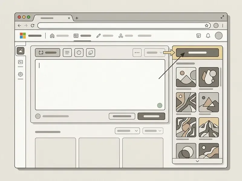 Annotated interface highlighting the prompt input and microsoft designer ai image generator link