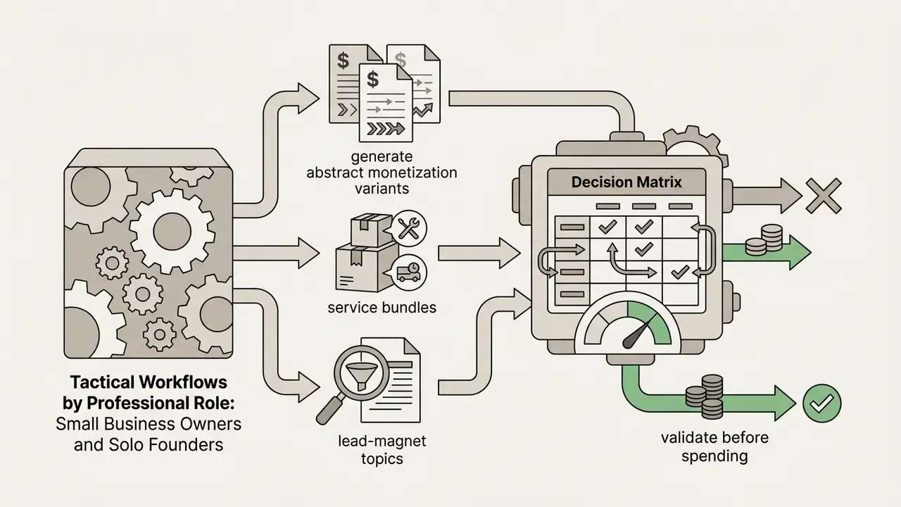 Gear box feeding business concepts into a decision matrix to filter outcomes before financial investment