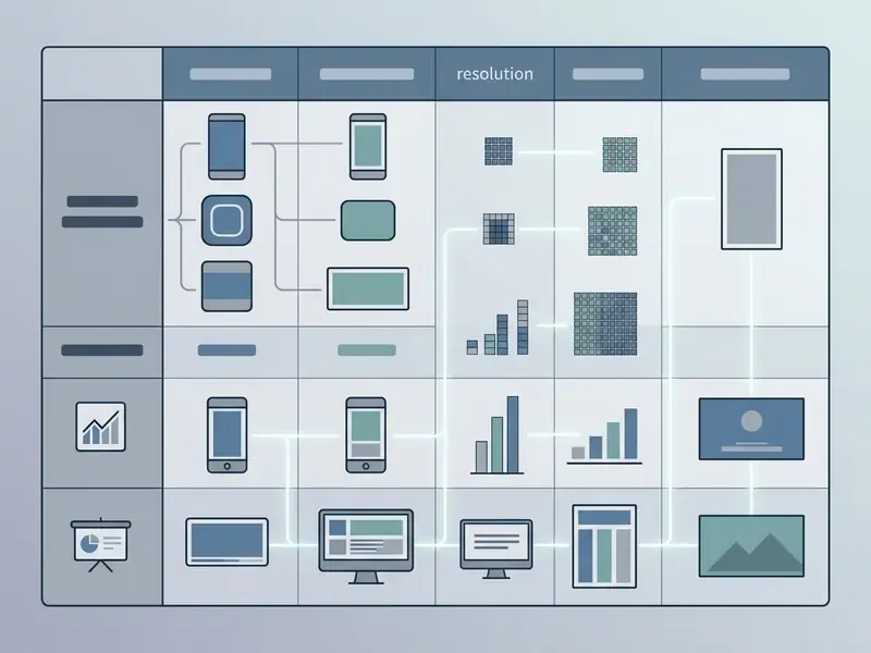 Reference table mapping social media and digital platforms to specific aspect ratios and resolutions
