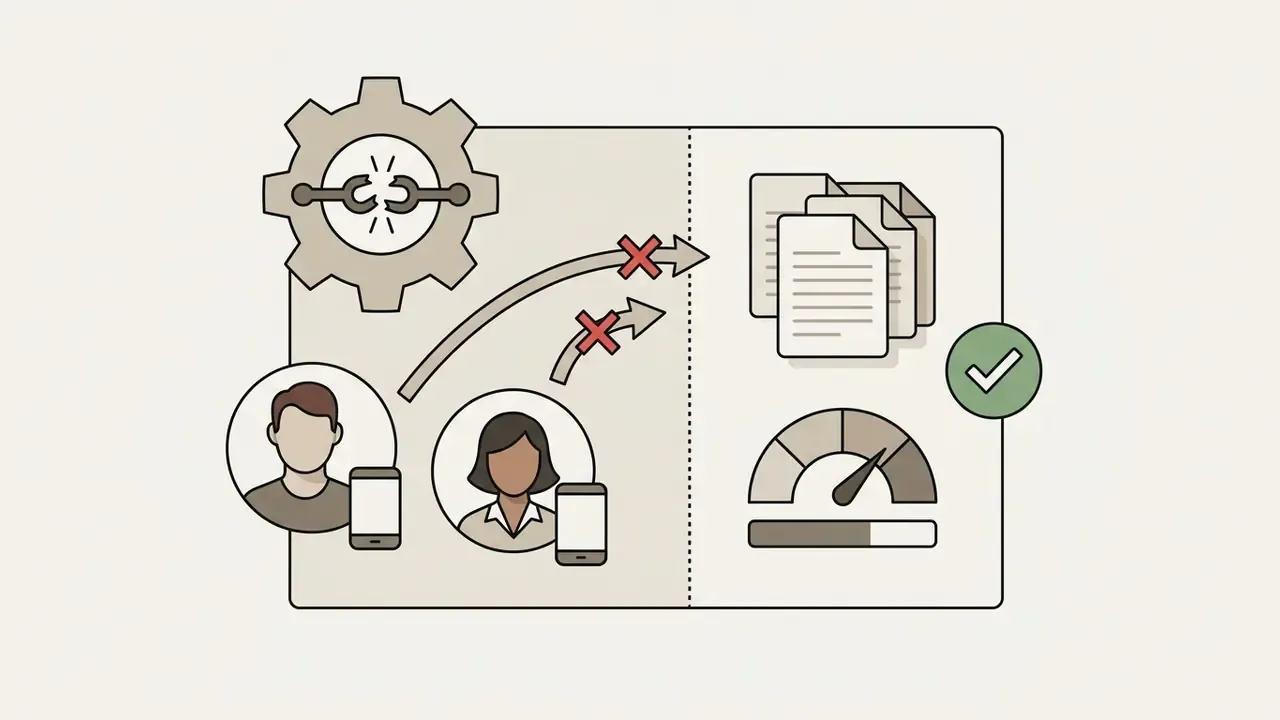 Users with mobile devices blocked from accessing shared documents and performance metrics