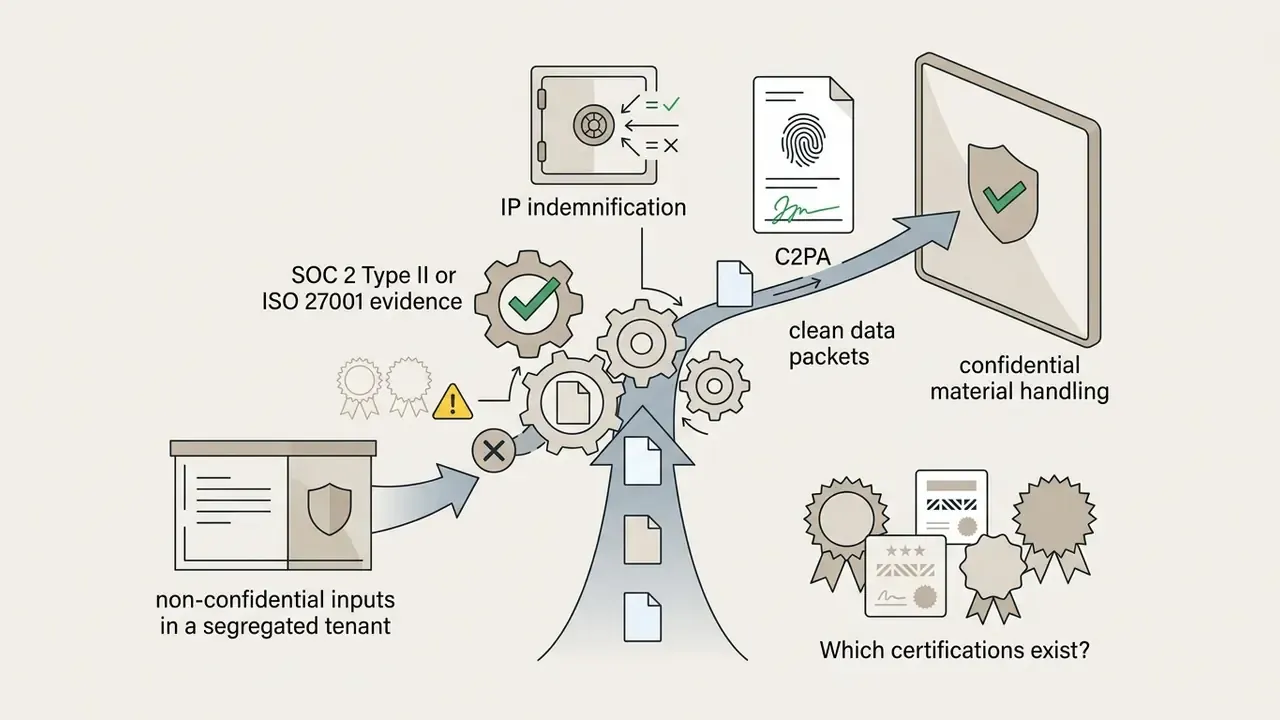 Gears processing data packets toward secure handling while filtering for certifications and compliance