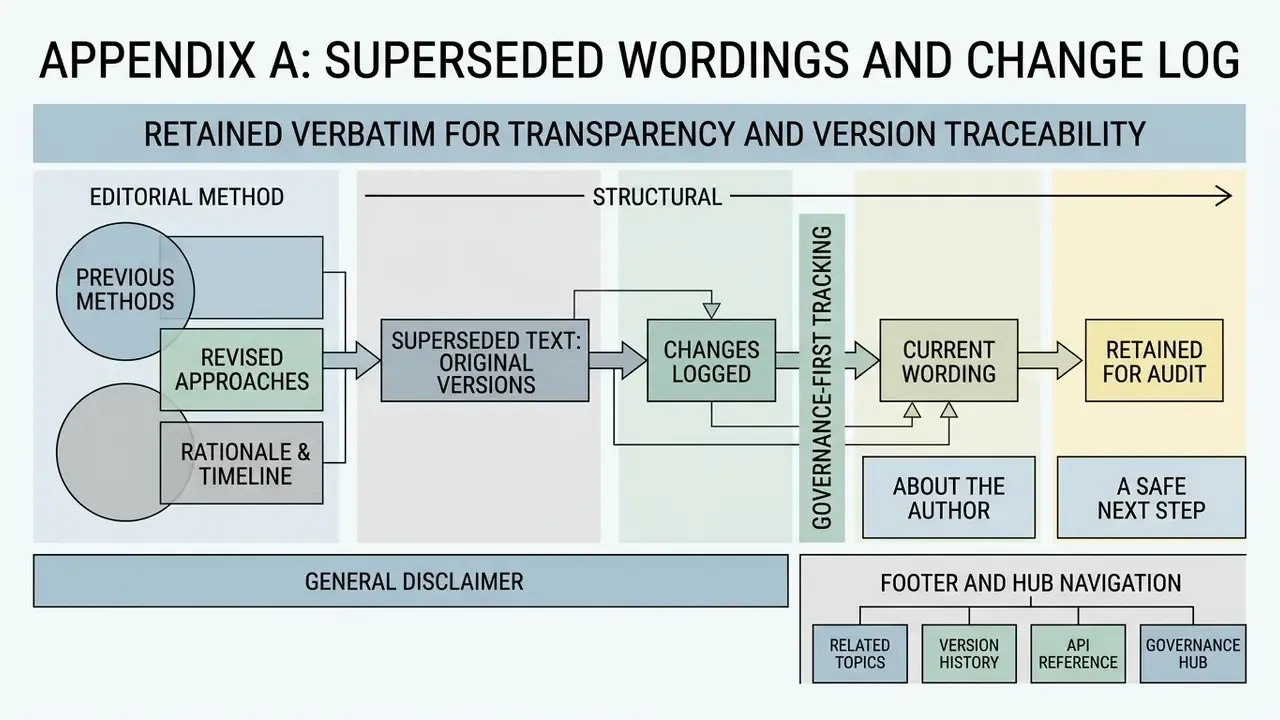 Summary of editorial methods and documentation workflows for tracking version history and audit trails
