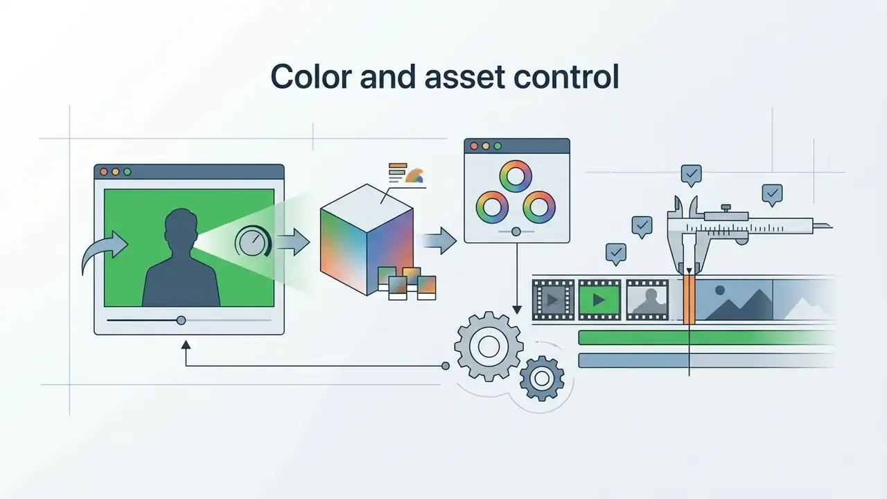 Chroma key, LUT cube processing, color wheels, and precision video timeline trimming