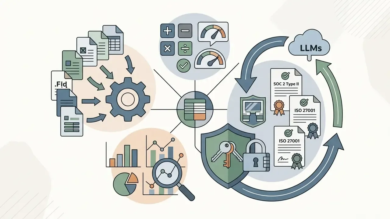 System of processing gears and security shields protecting certified compliance documents from LLM access