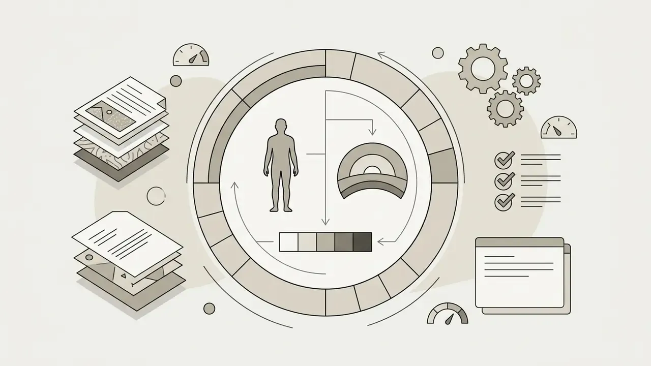 Circular control panel with icons for subject selection, sky masking, and luminance range adjustments