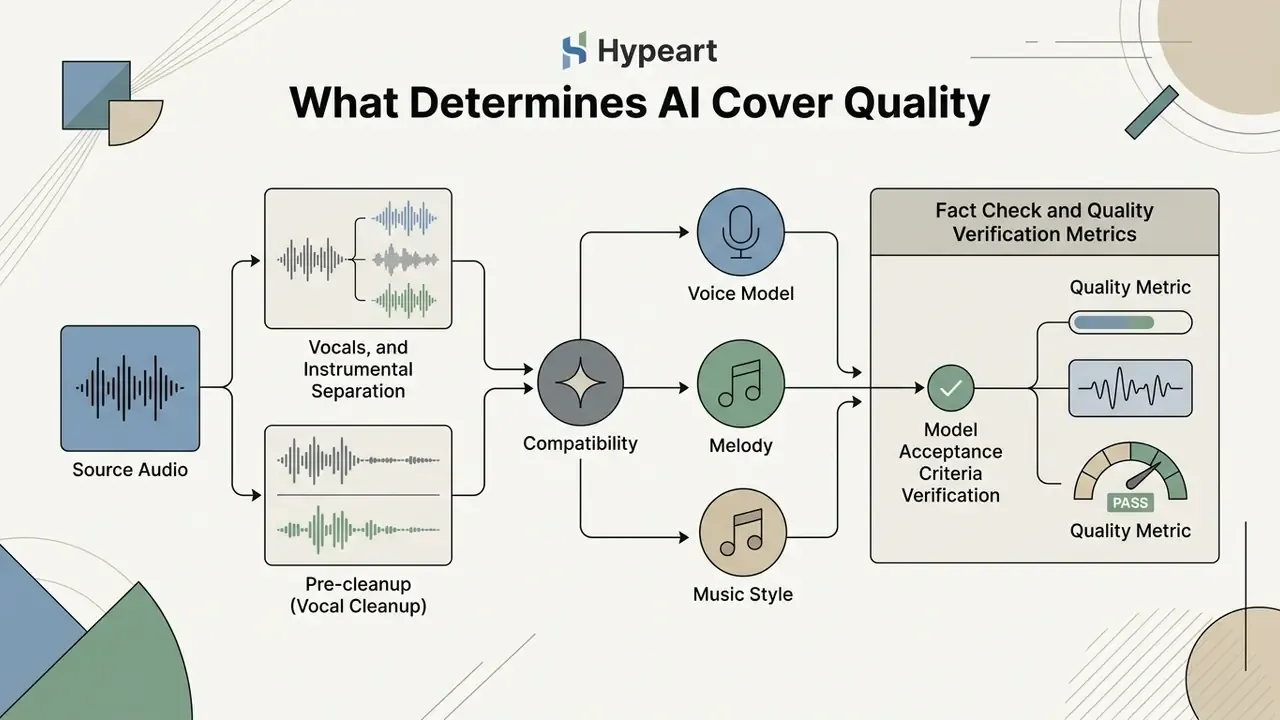 Systematic breakdown of audio separation, compatibility checks, and quality verification for AI music