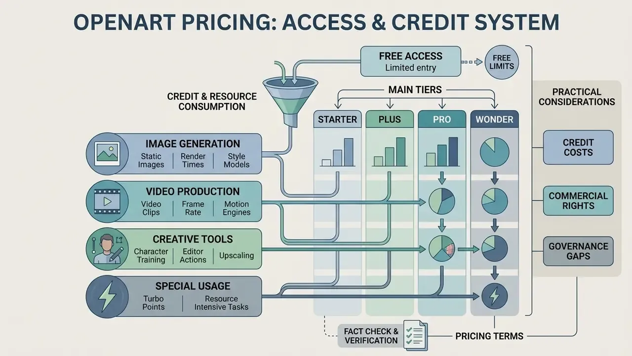 Infographic showing how resource consumption flows into four different subscription tiers
