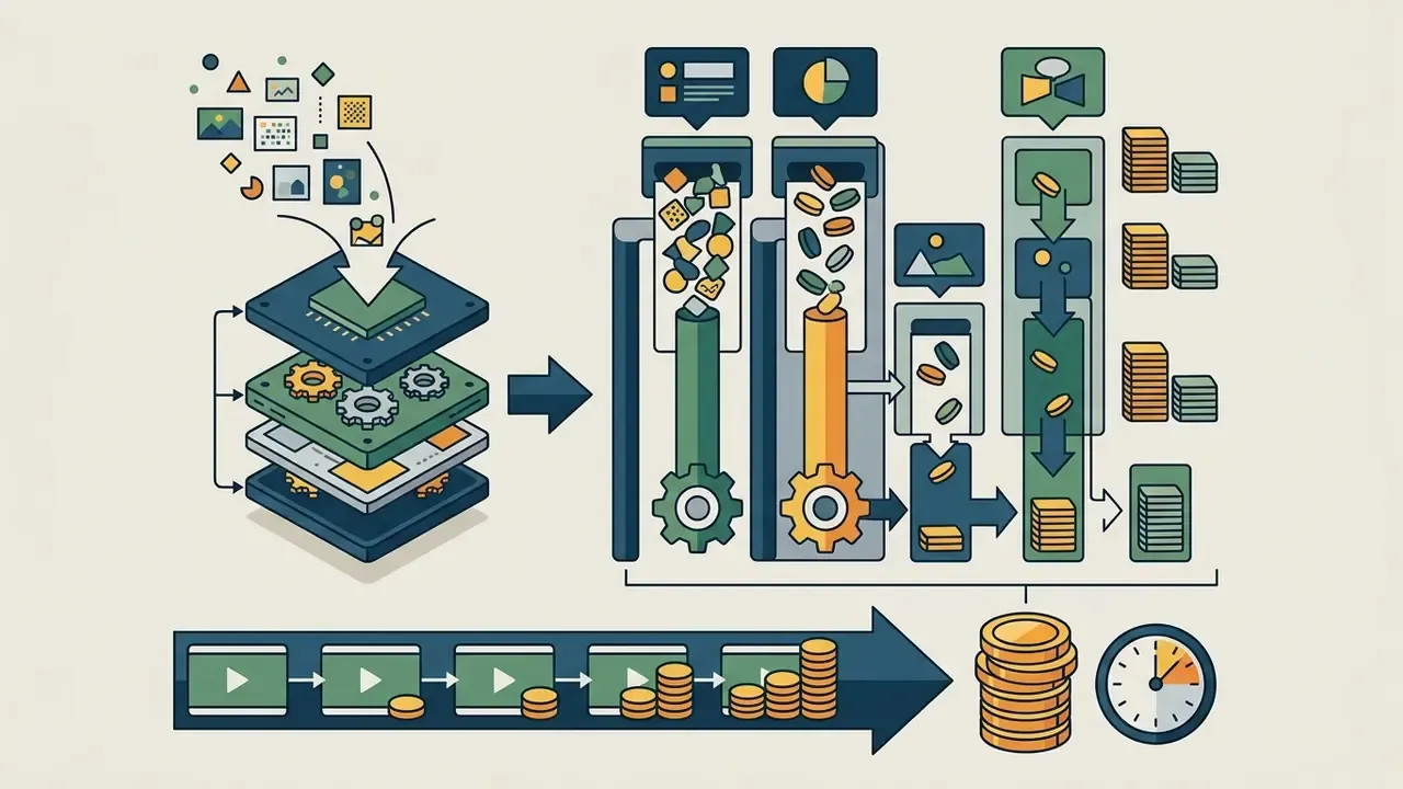 Data processing into credits and the conversion of Runway AI video generation into costs