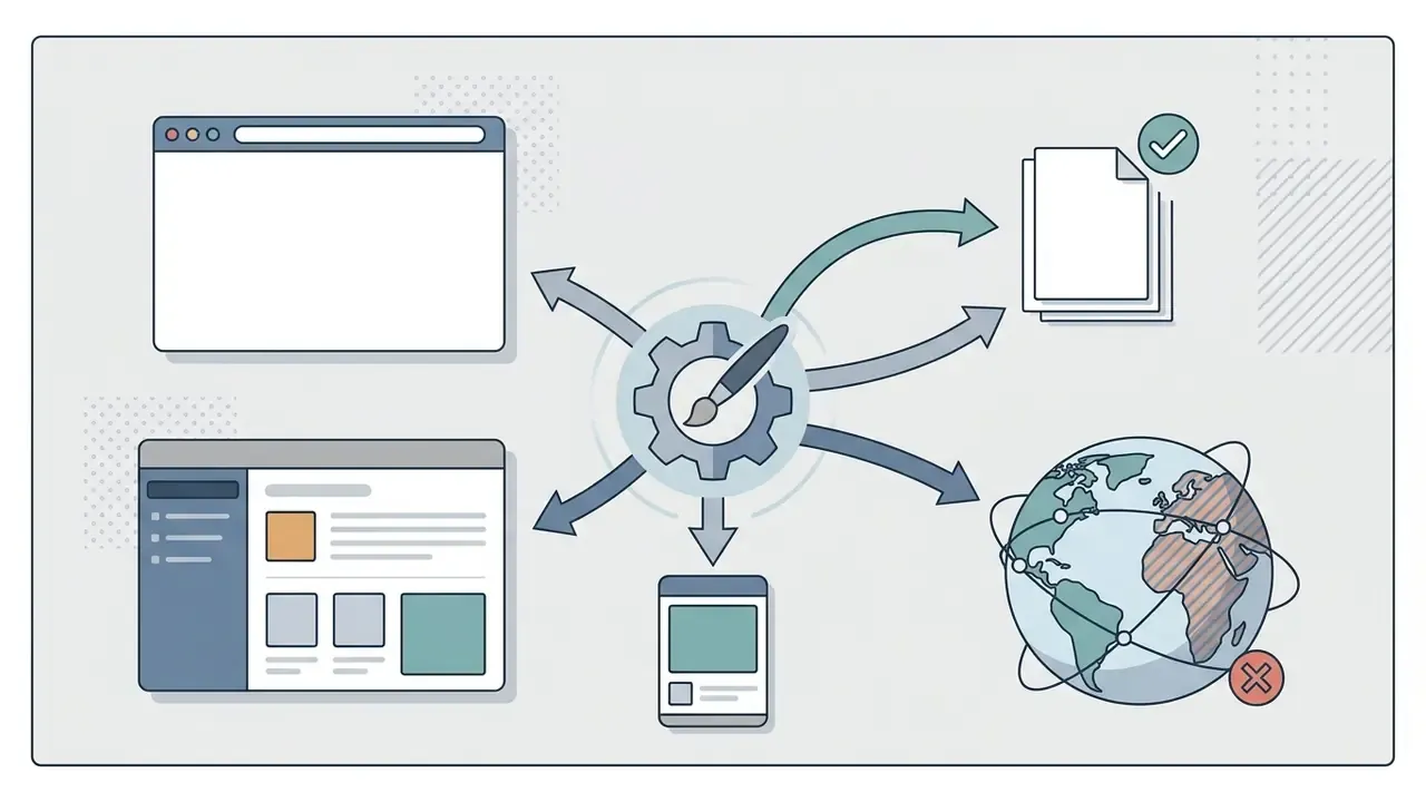 Diagram of Bing Image Creator access points including web browsers, mobile apps, and global availability