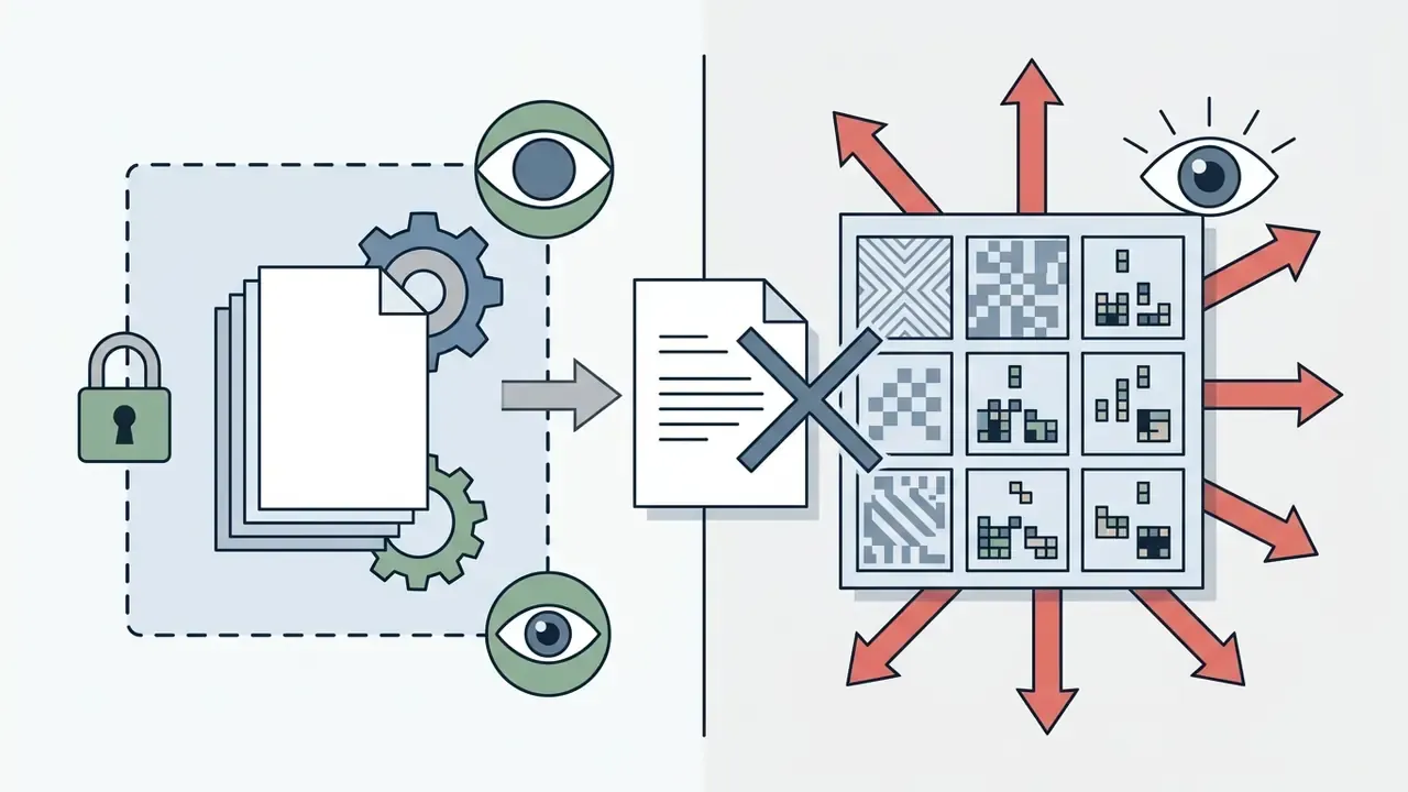 Locked documents being filtered to prevent public exposure of generated pixel art assets
