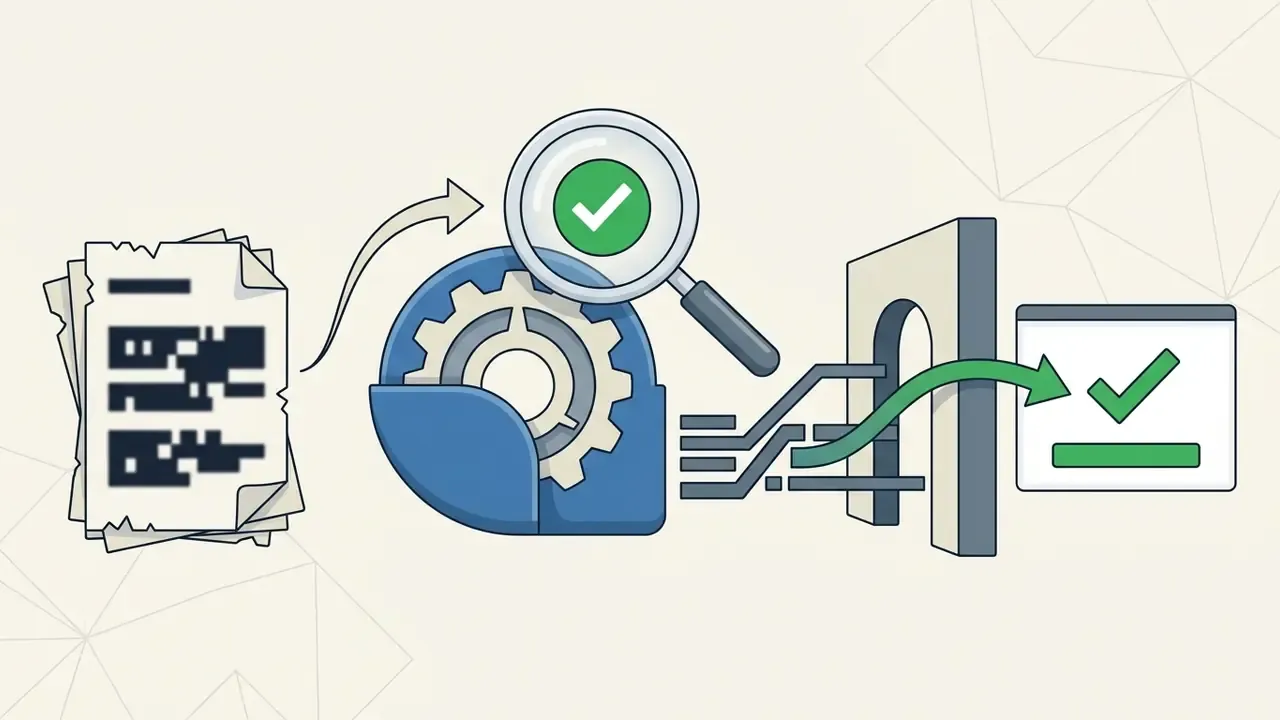 Documents moving through a processor and security gateway to reach a validated digital output