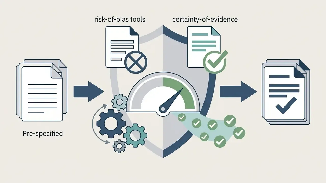 Documents moving through a shield containing gears and a gauge to produce validated evidence reports