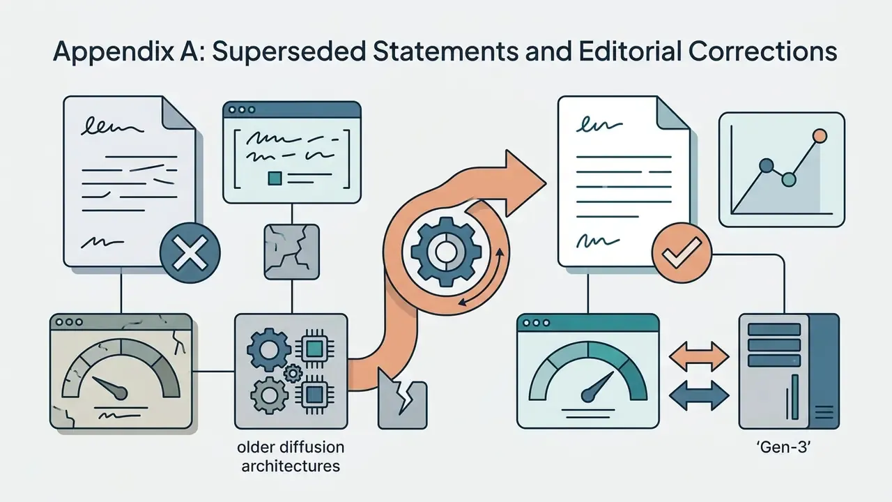 Correction workflow showing a flawed document being processed through gears into a verified data report