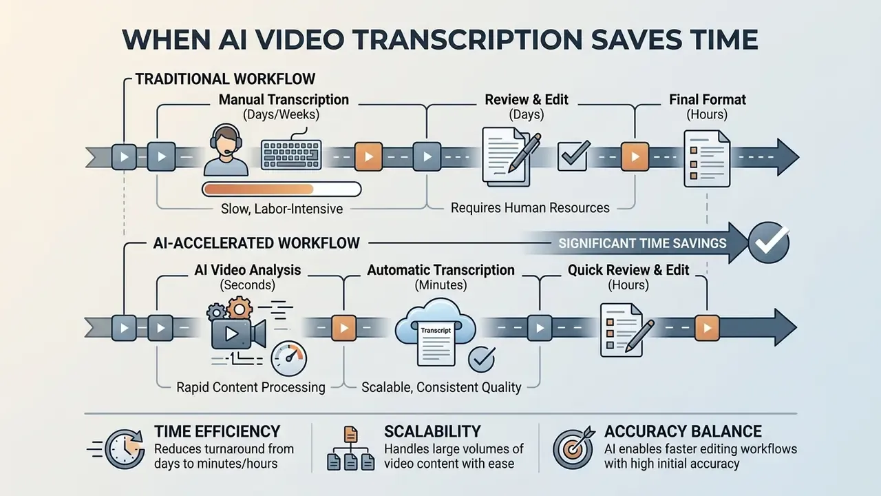 video transcript generator converts video to text with AI