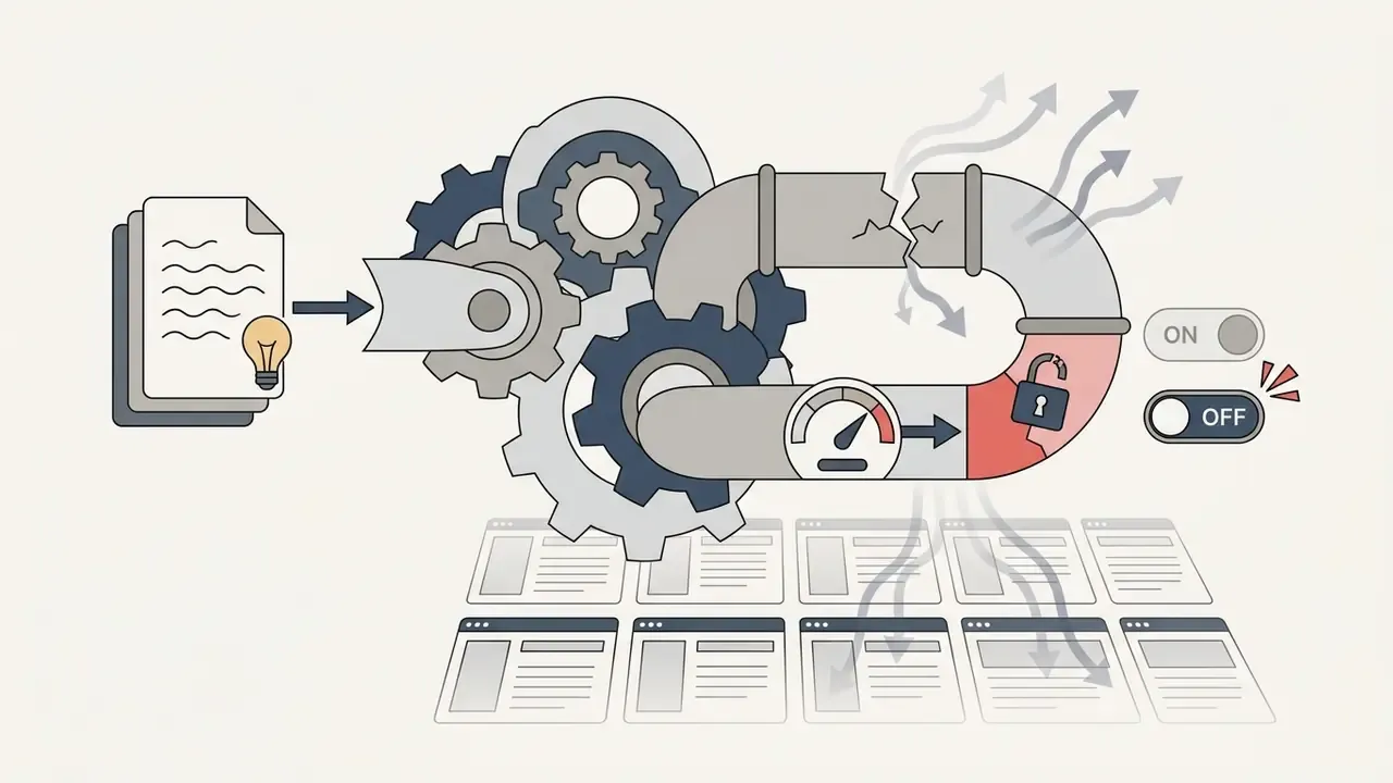Document entering a gear mechanism and leaking through a broken pipe into multiple public windows