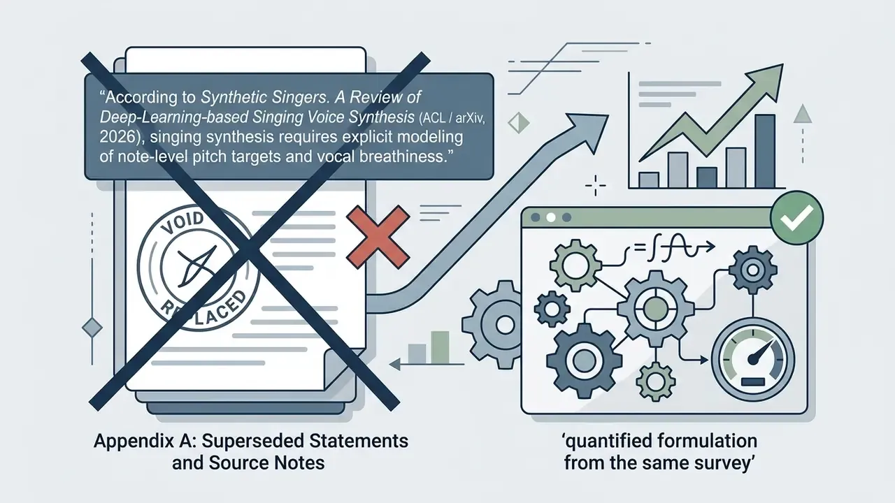 Document marked as void with a cross leading to a gear system representing a quantified formulation
