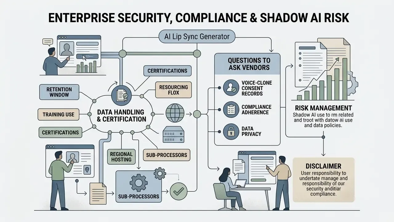 Flowchart outlining data handling, vendor questions, and risk management protocols for software tools