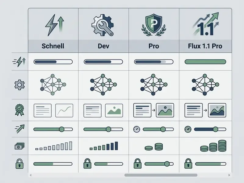 ## Comparative analysis of Flux AI models (Schnell, Dev, Pro, 1