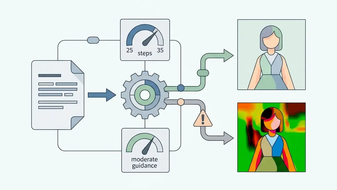 Document input feeding a central gear mechanism with step and guidance gauges to produce two portrait outputs