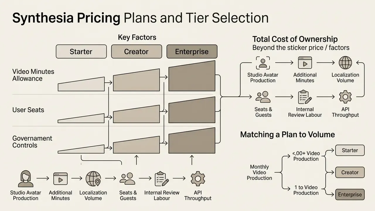 Comparative chart showing subscription tiers based on usage volume, user seats, and governance controls